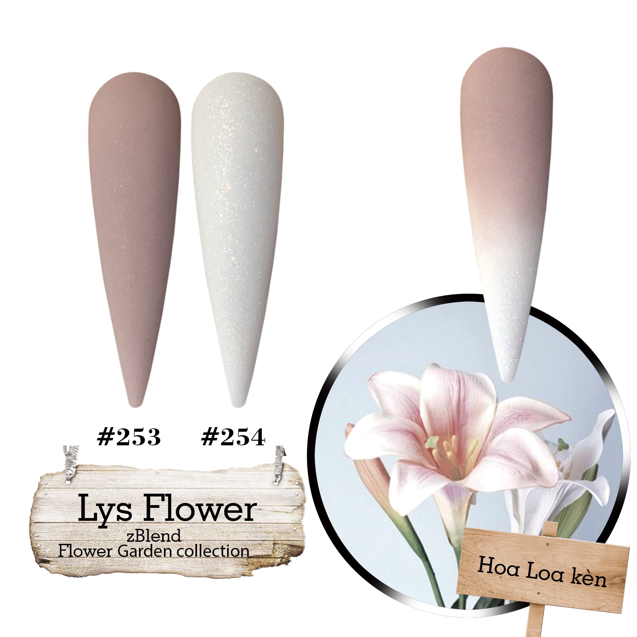 zBlend - zGel - zLacquer | #253 - #288 Flowers Garden Collection - 36 Colors