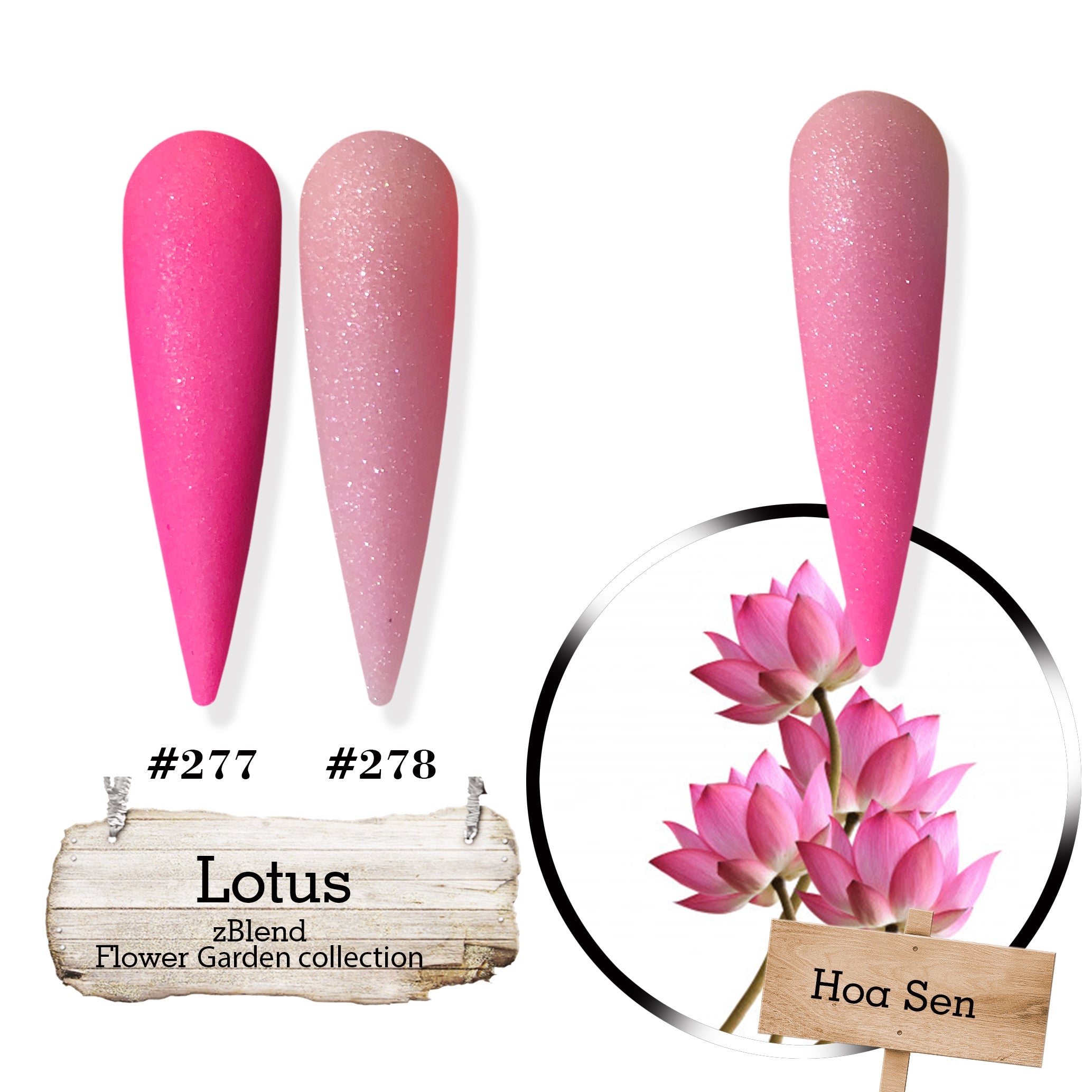 zBlend - zGel - zLacquer | #253 - #288 Flowers Garden Collection - 36 Colors