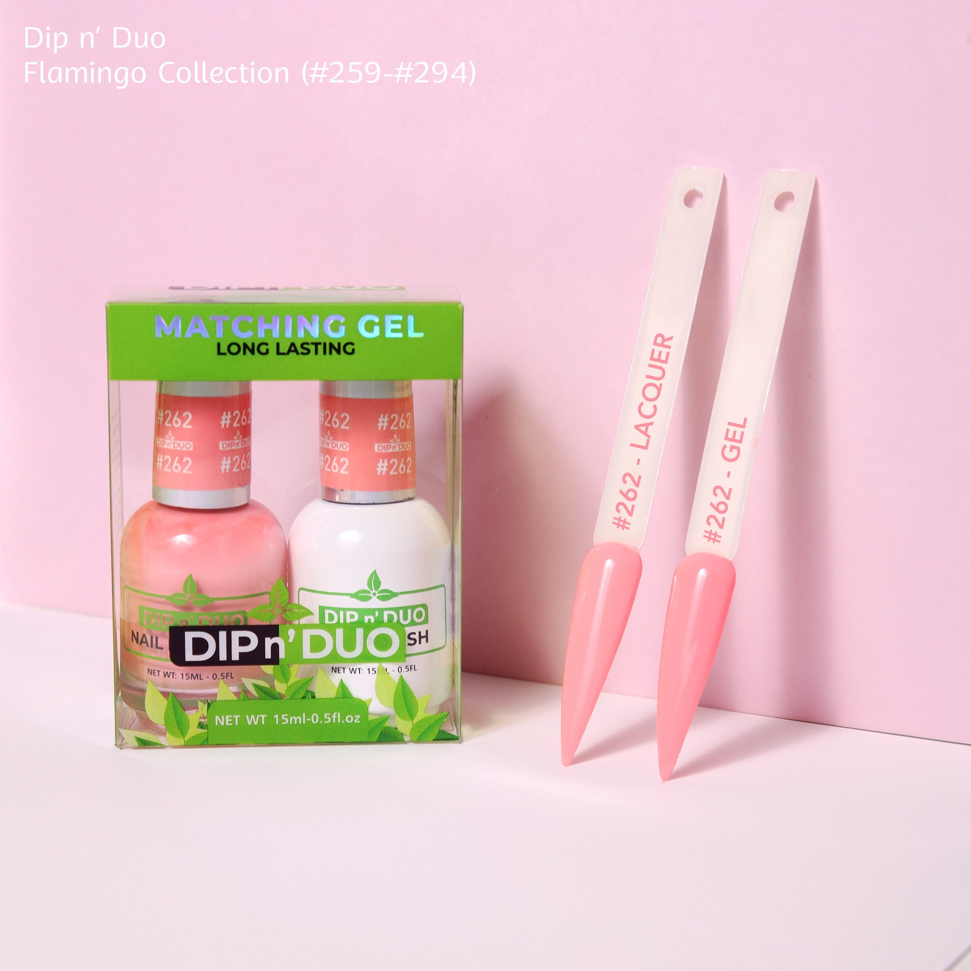 Dip n Duo Flamingo Collection Color 262 Gel polish Nail Lacquer 