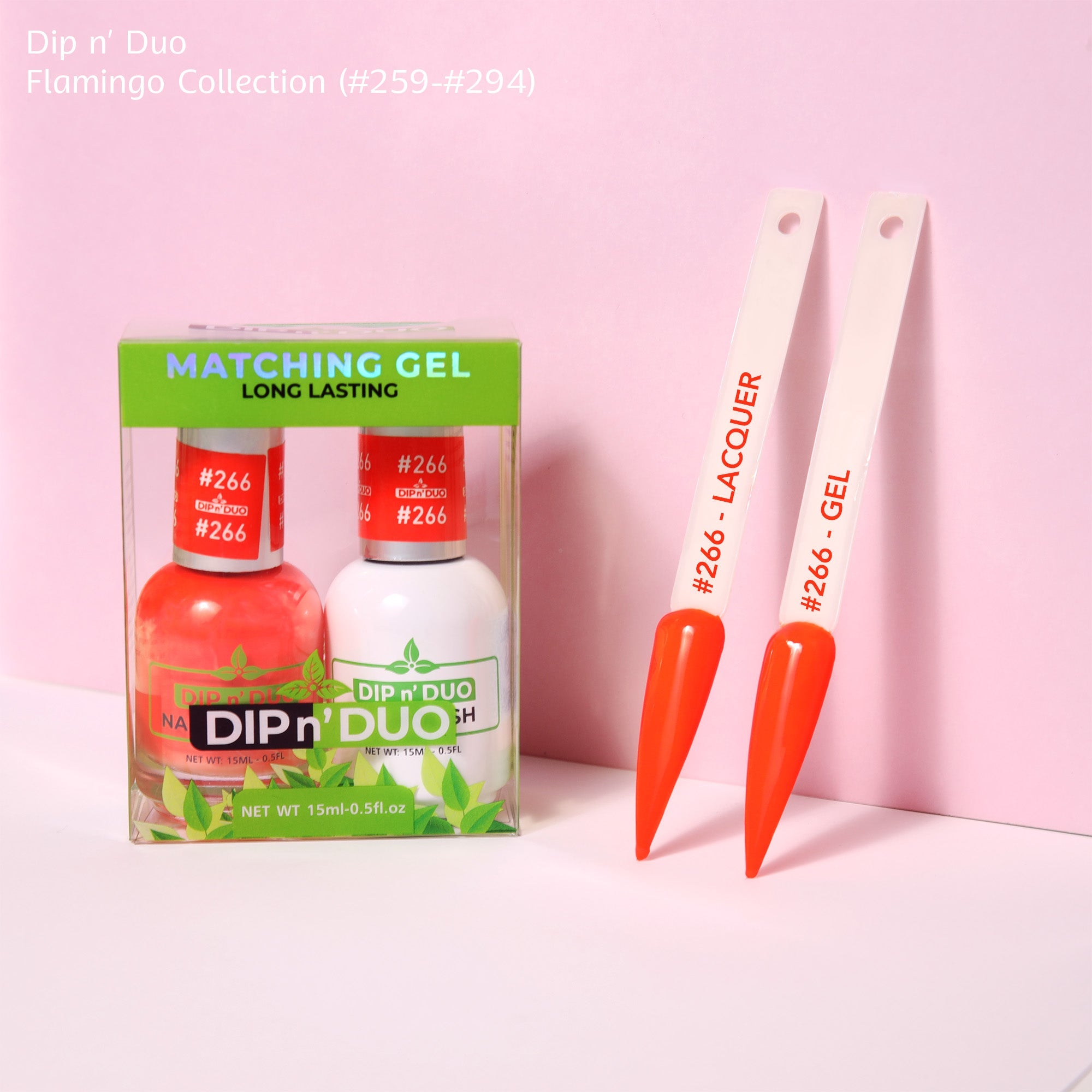 Dip n Duo Flamingo Collection Color 266 Gel polish Nail Lacquer 