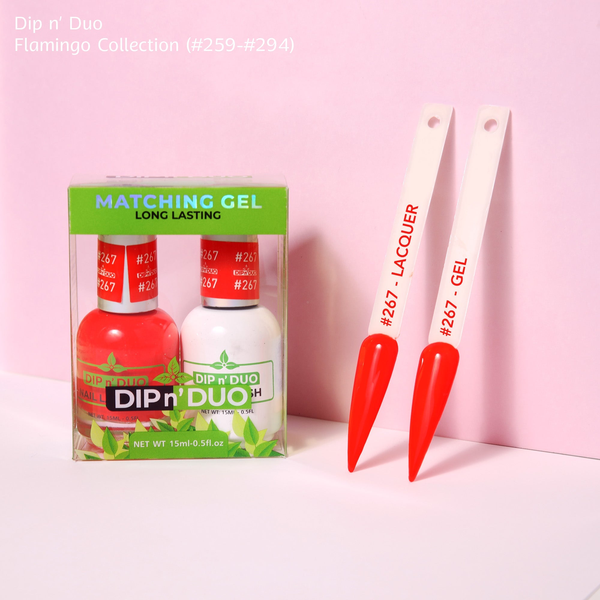 Dip n Duo Flamingo Collection Color 267 Gel polish Nail Lacquer 