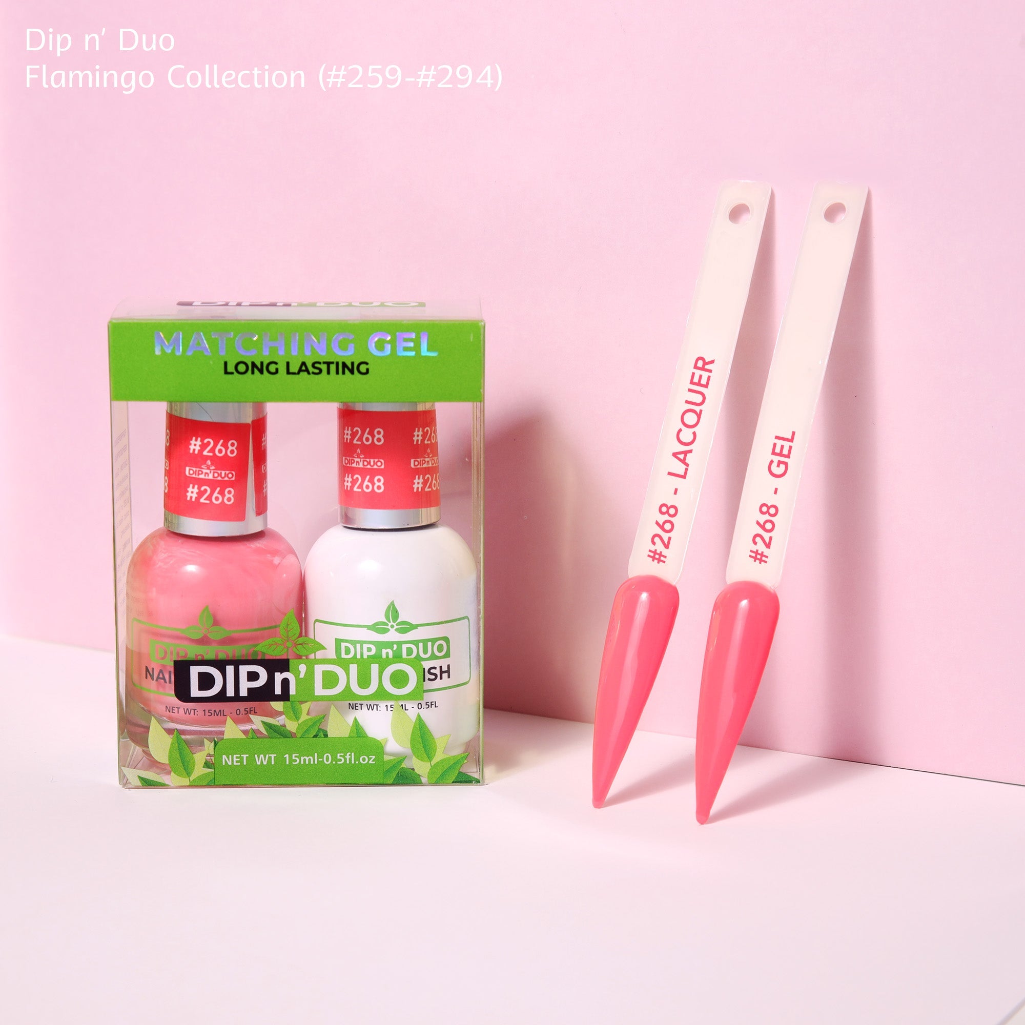 Dip n Duo Flamingo Collection Color 268 Gel polish Nail Lacquer 