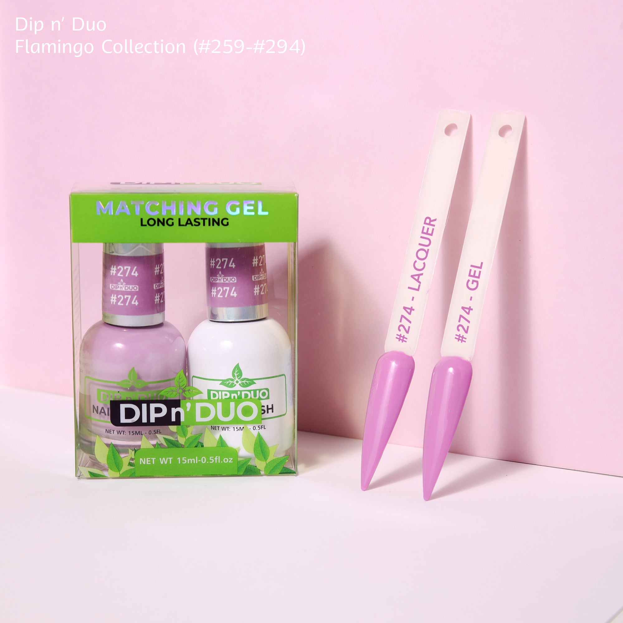 Dip n Duo Flamingo Collection Color 274 Gel polish Nail Lacquer 
