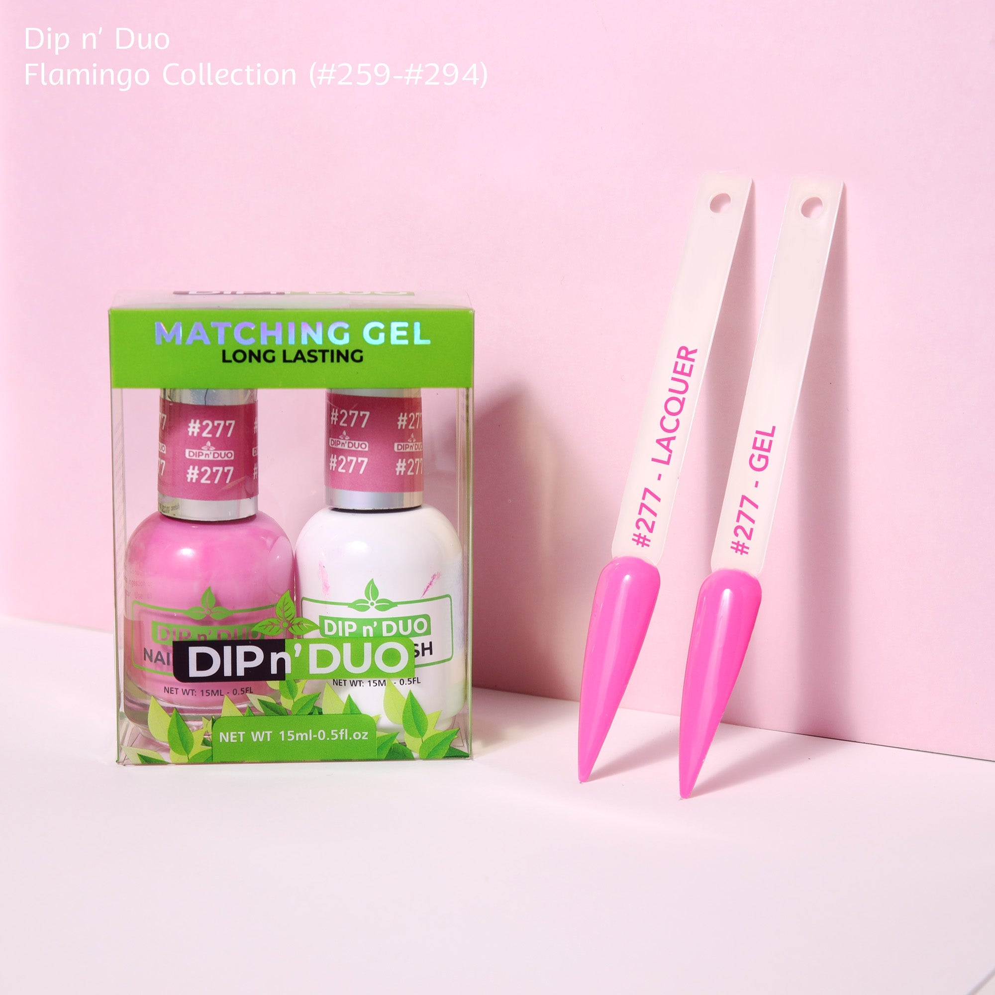 Dip n Duo Flamingo Collection Color 277 Gel polish Nail Lacquer 