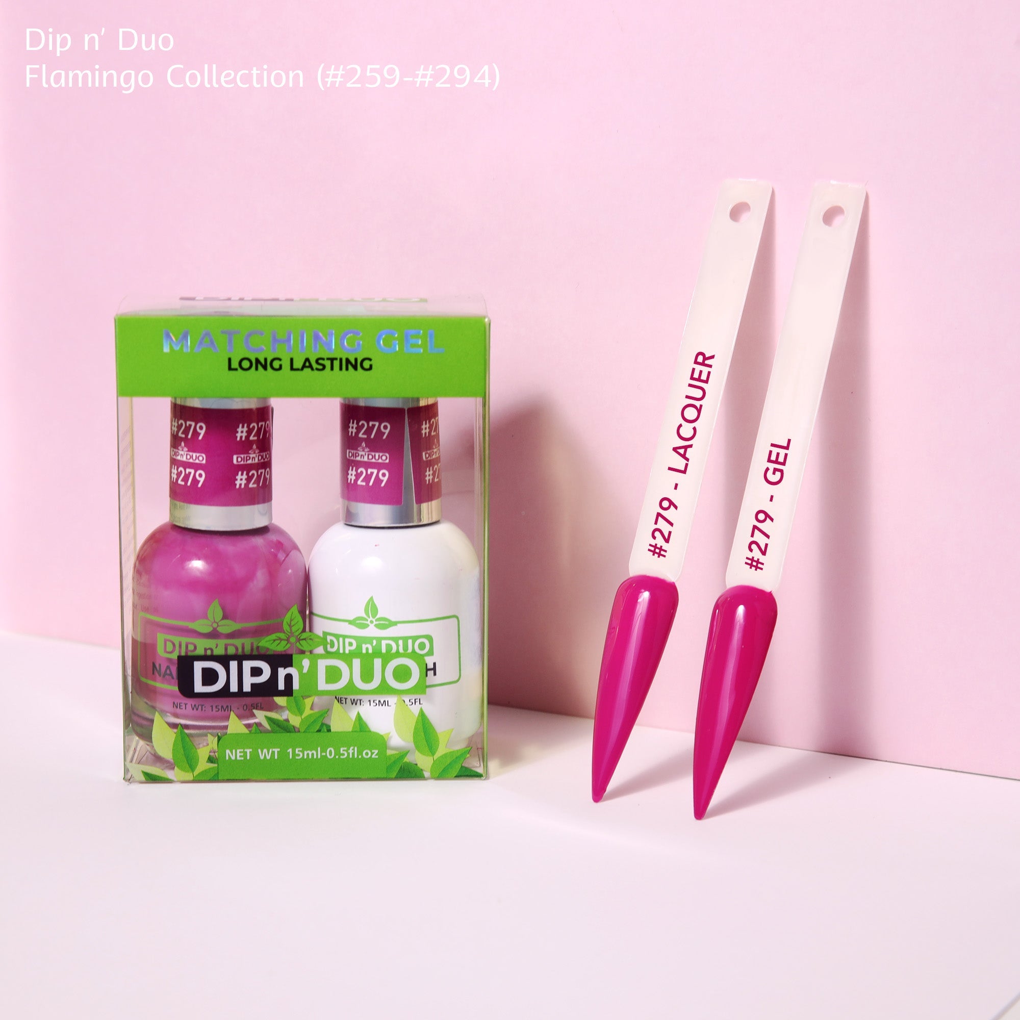 Dip n Duo Flamingo Collection Color 279 Gel polish Nail Lacquer 