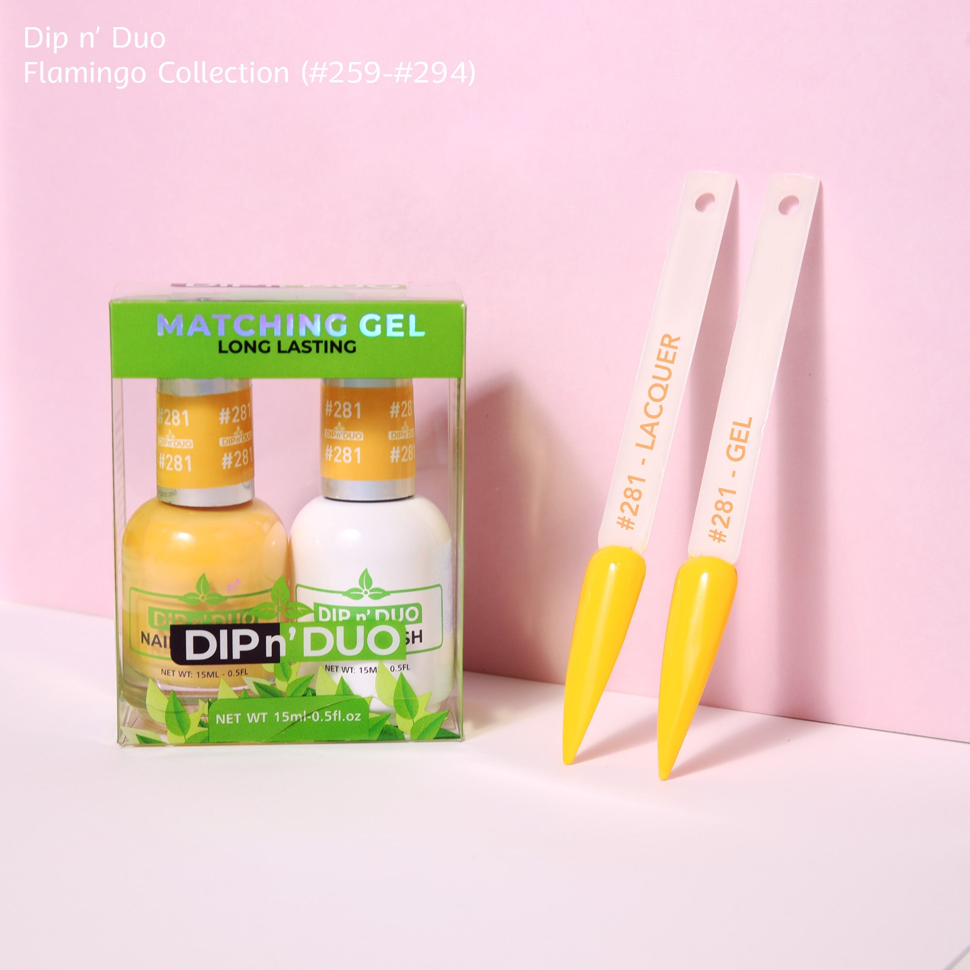 Dip n Duo Flamingo Collection Color 281 Gel polish Nail Lacquer 