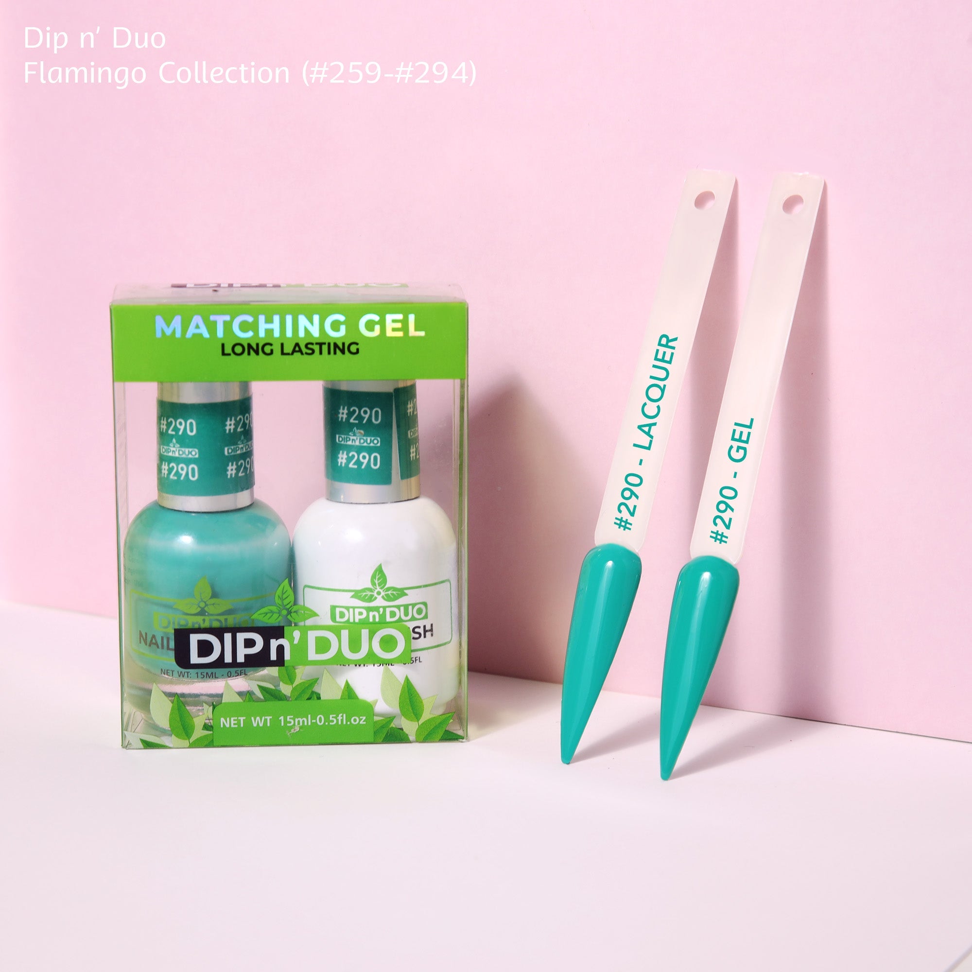 Dip n Duo Flamingo Collection Color 290 Gel polish Nail Lacquer 