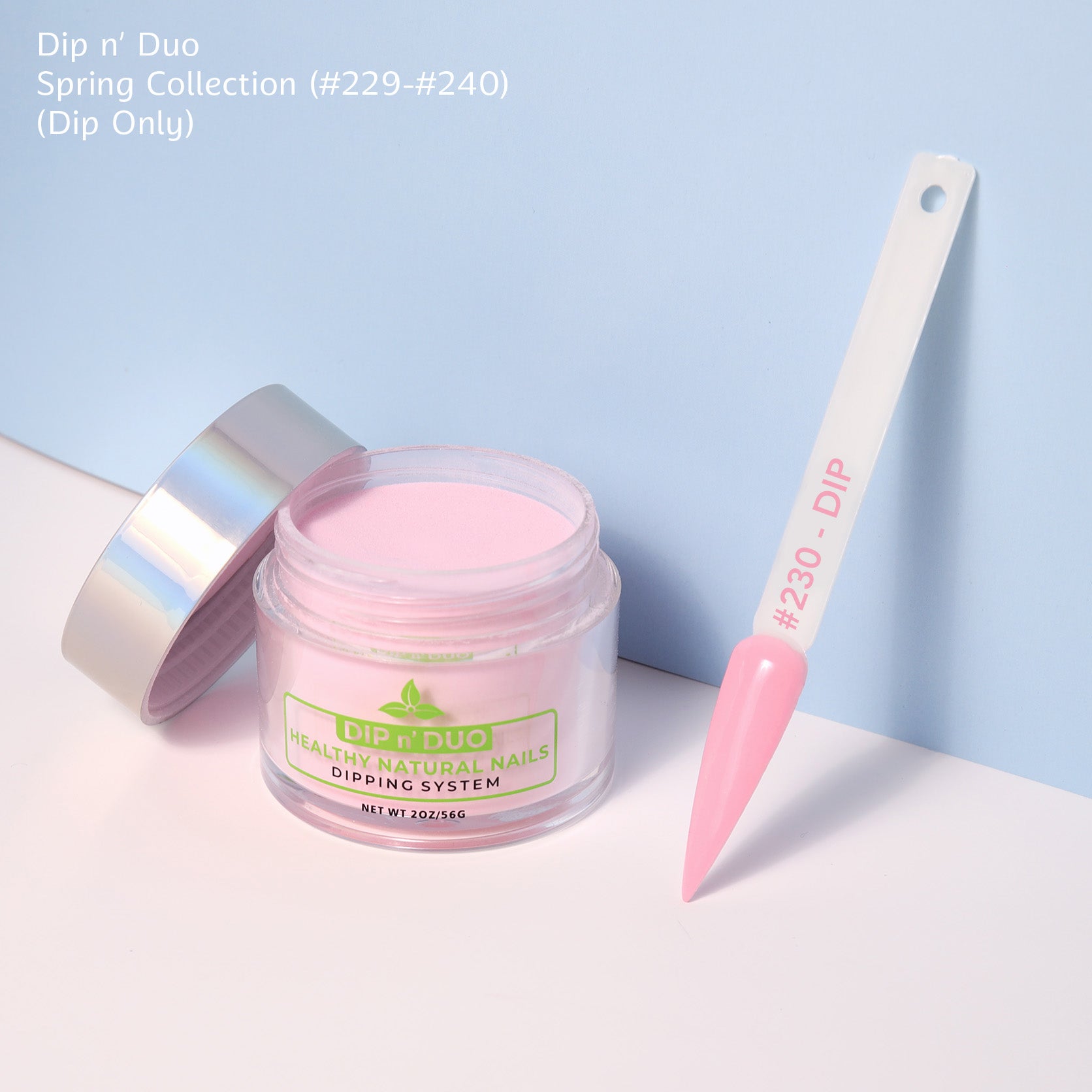 Zurno Dip n' Duo Spring Collection Dip Powder Nails Color 230 – Vibrant Dip Powder for Fingernail Dips & Dip Powder Manicure