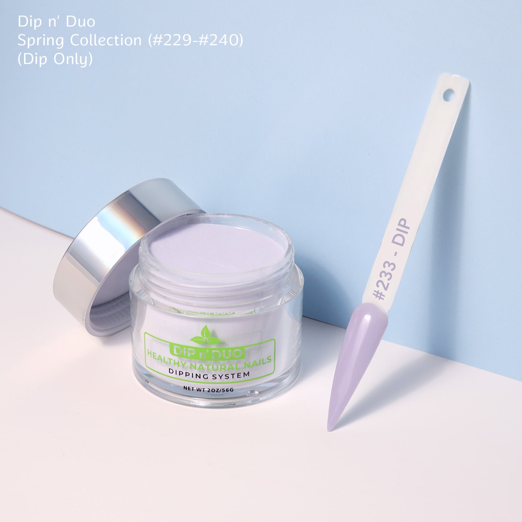 Zurno Dip n' Duo Spring Collection Dip Powder Nails Color 233 – Vibrant Dip Powder for Fingernail Dips & Dip Powder Manicure