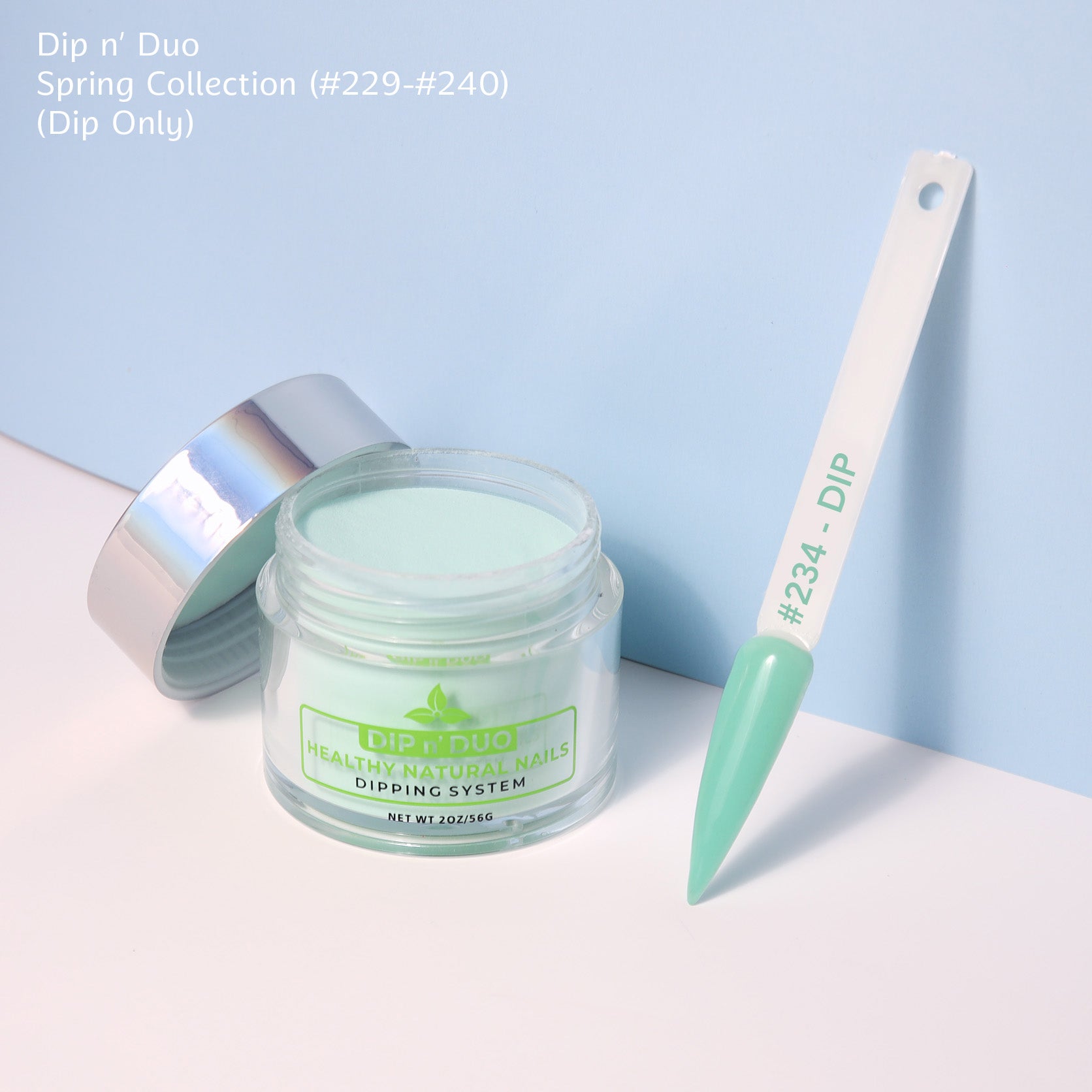 Zurno Dip n' Duo Spring Collection Dip Powder Nails Color 234 – Vibrant Dip Powder for Fingernail Dips & Dip Powder Manicure