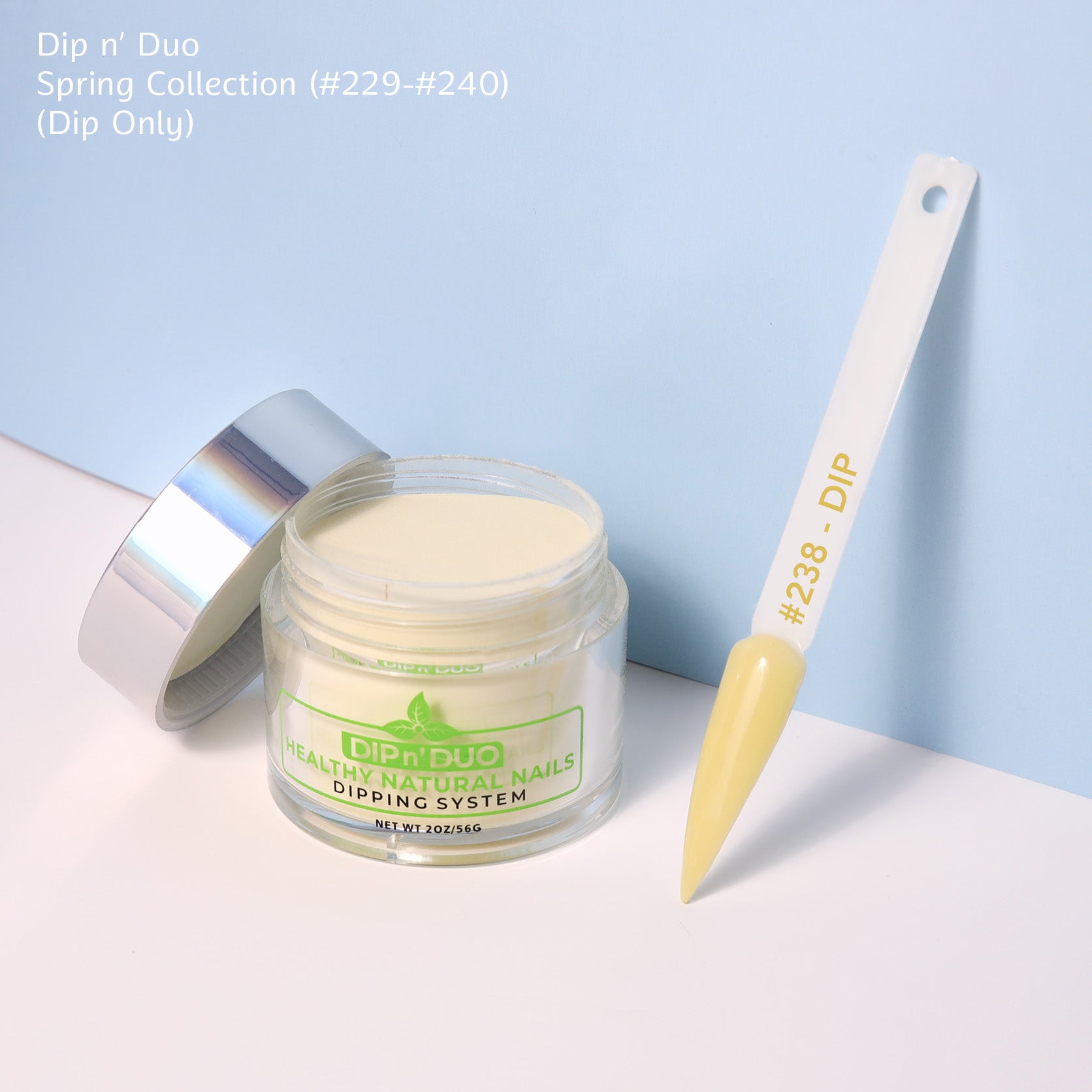 Zurno Dip n' Duo Spring Collection Dip Powder Nails Color 238 – Vibrant Dip Powder for Fingernail Dips & Dip Powder Manicure