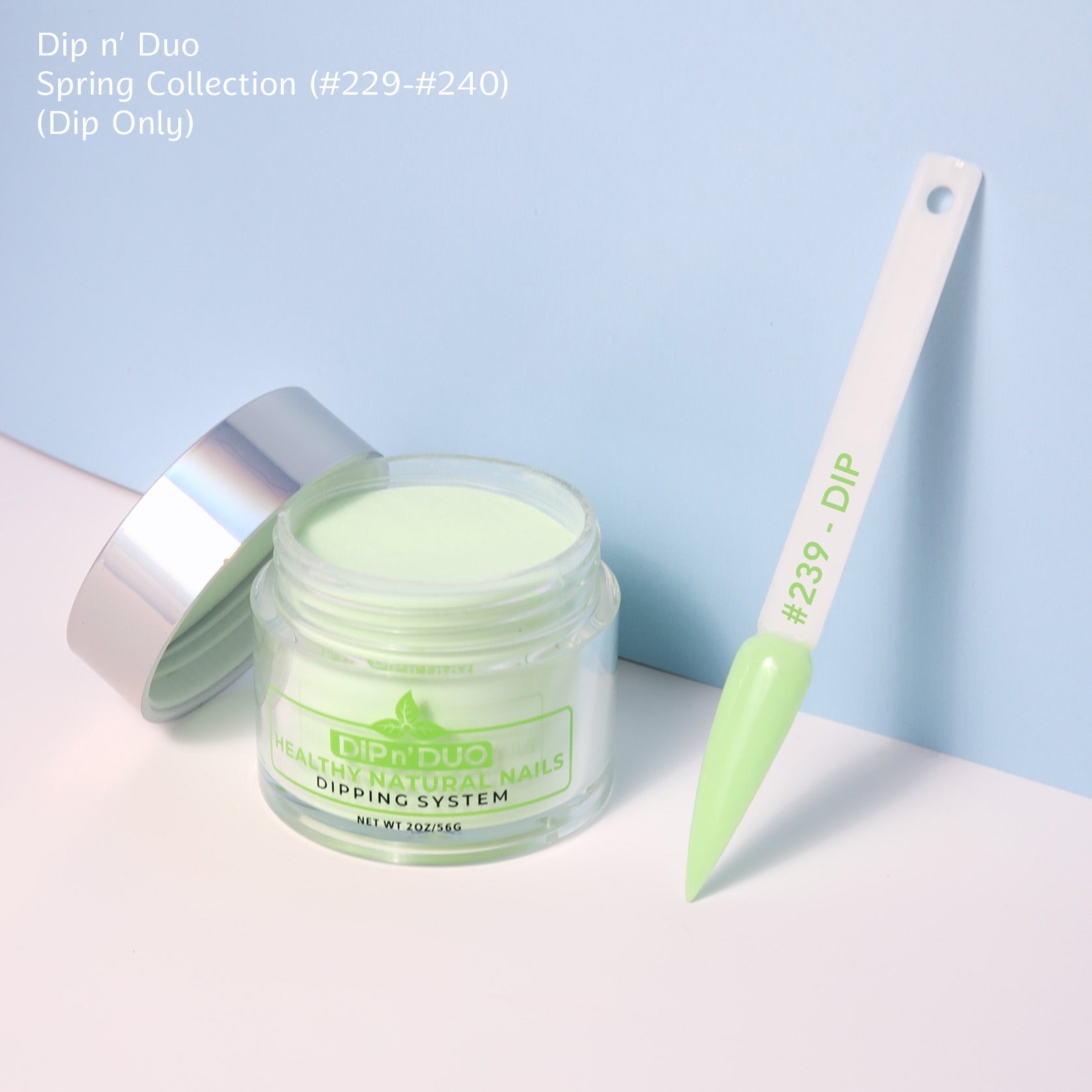 Zurno Dip n' Duo Spring Collection Dip Powder Nails Color 239 – Vibrant Dip Powder for Fingernail Dips & Dip Powder Manicure