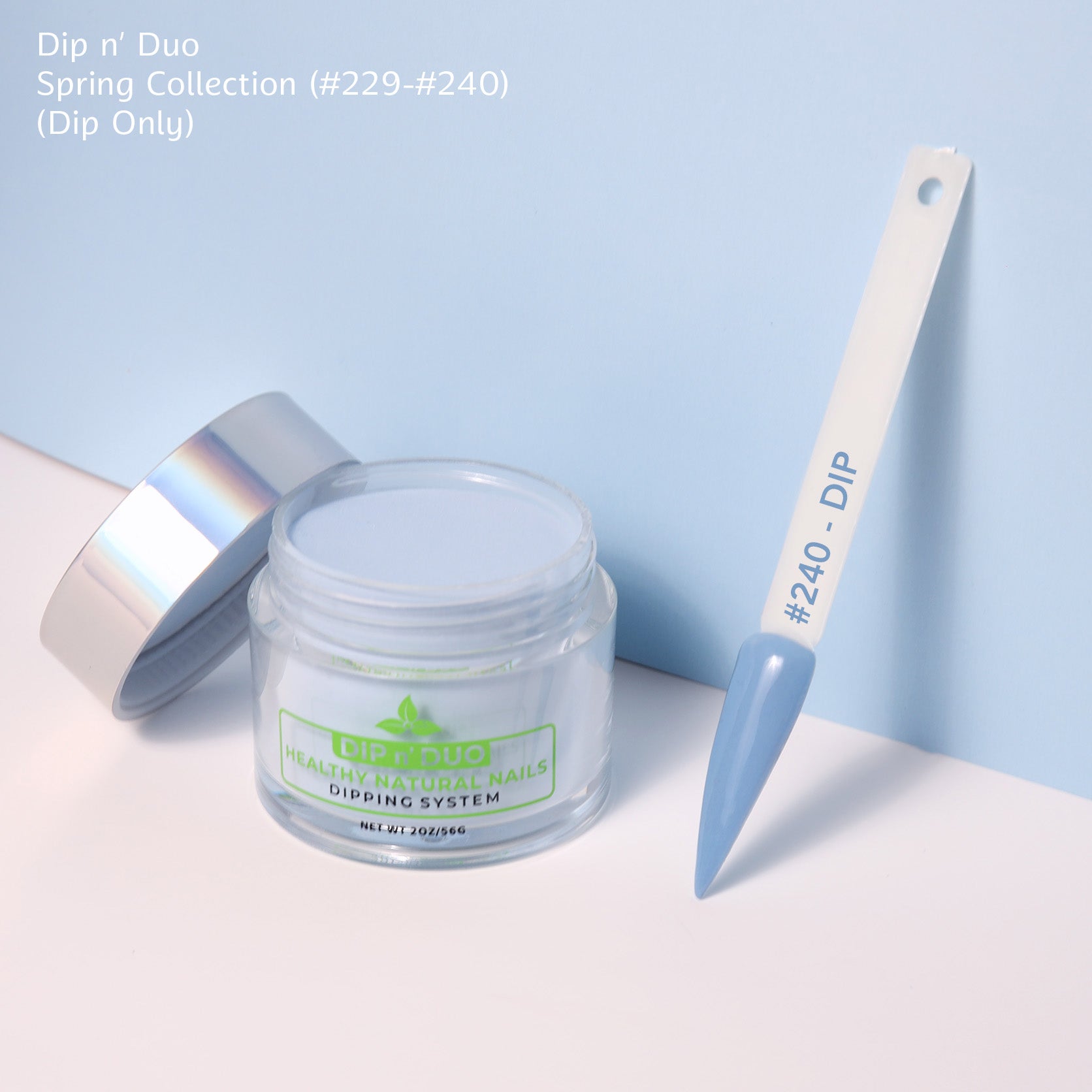 Zurno Dip n' Duo Spring Collection Dip Powder Nails Color 240 – Vibrant Dip Powder for Fingernail Dips & Dip Powder Manicure