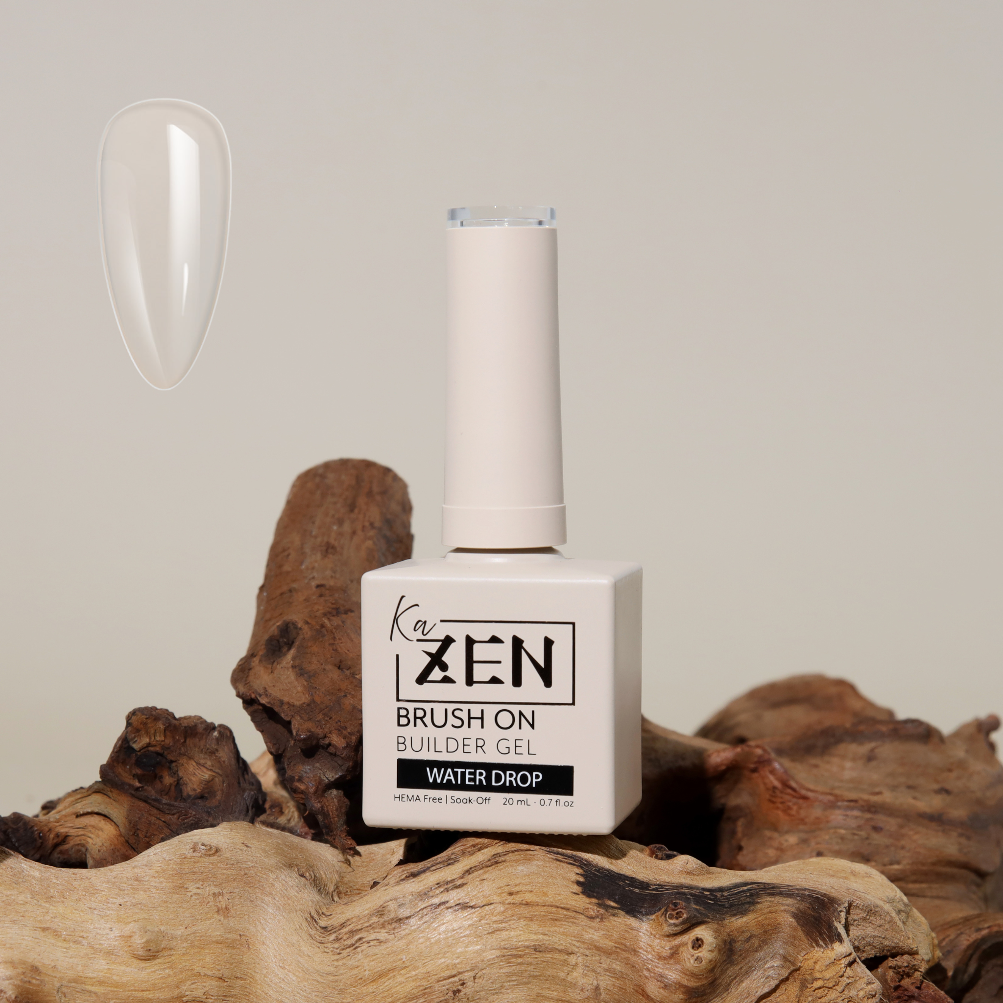 KaZEN | Brush-on Builder Gel - Water Drop (Clear)