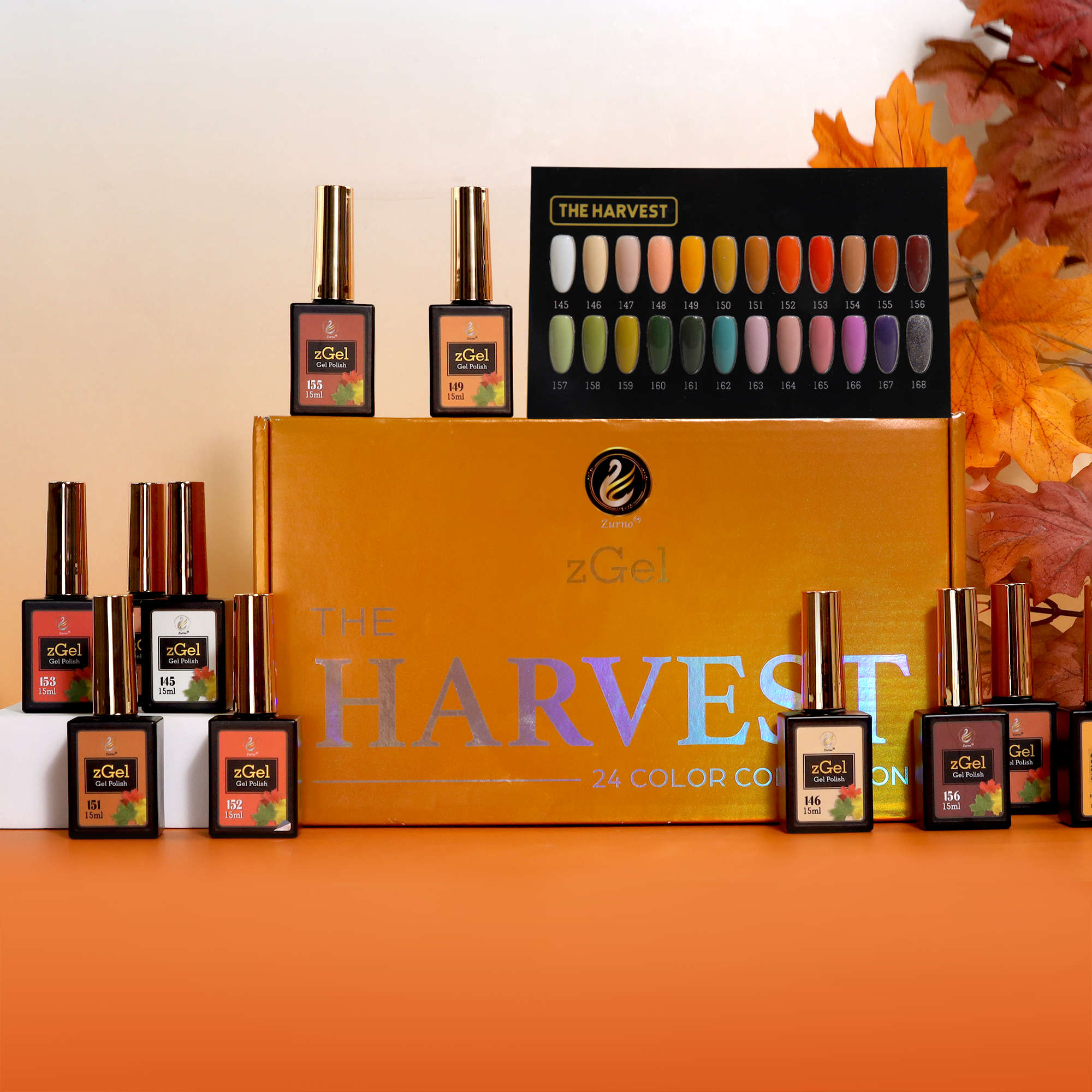 zBlend - zGel - zLacquer | #145 - #168 The Harvest Collection - 24 Colors