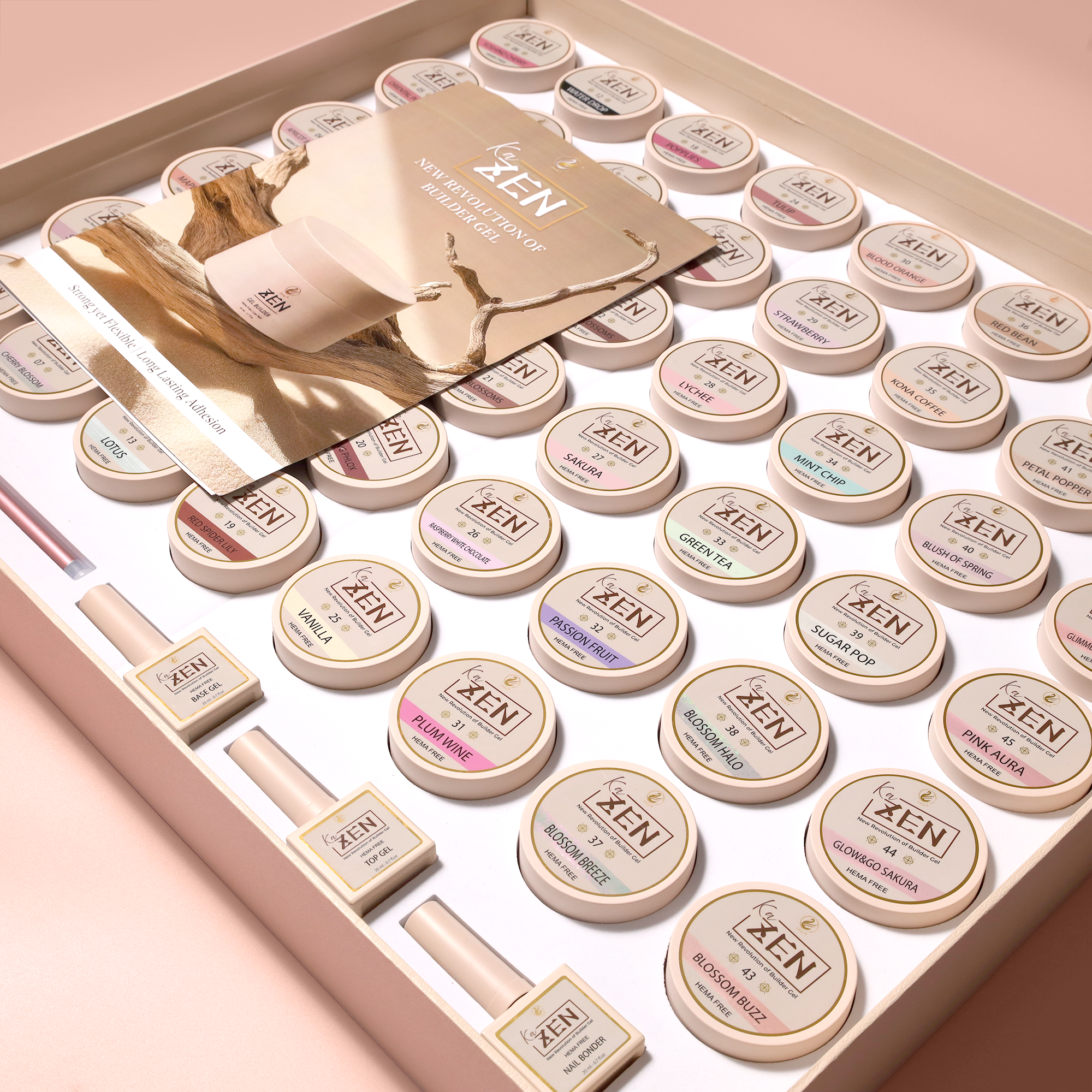 KaZEN Builder Gel Cream KIT - 48 Colors