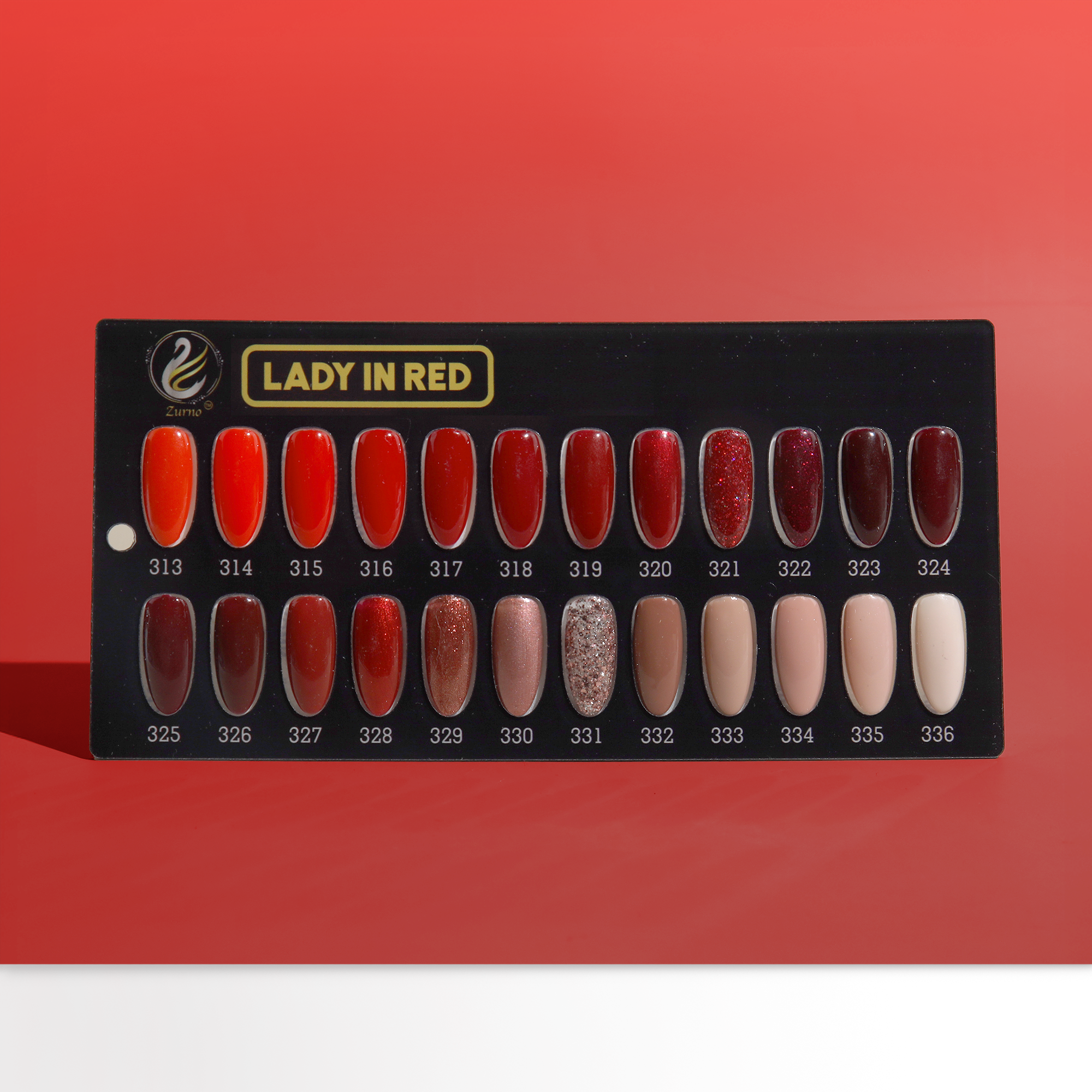 zBlend - zGel - zLacquer | #313 - #336 Lady in Red Collection - 24 Colors
