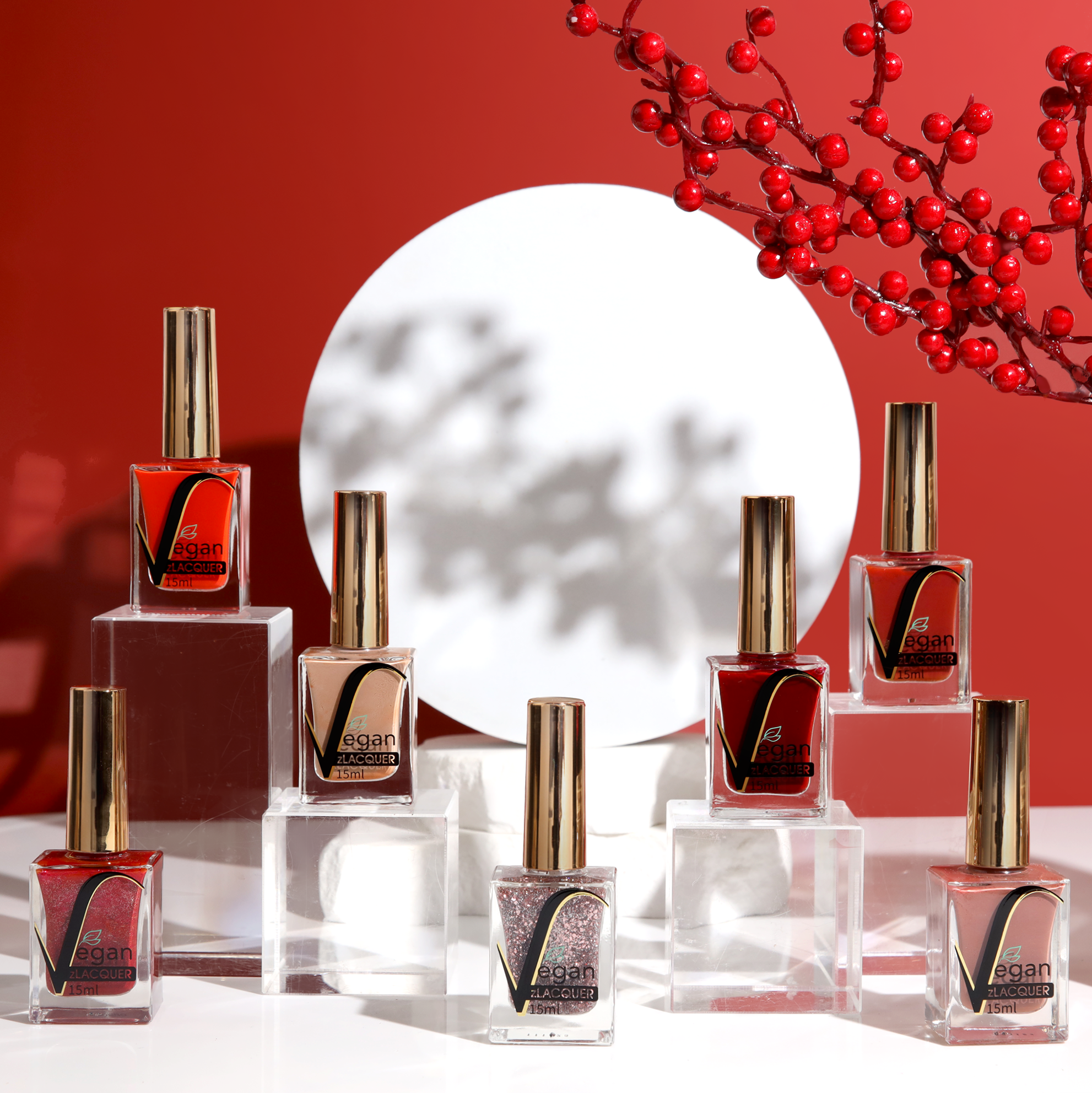zBlend - zGel - zLacquer | #313 - #336 Lady in Red Collection - 24 Colors