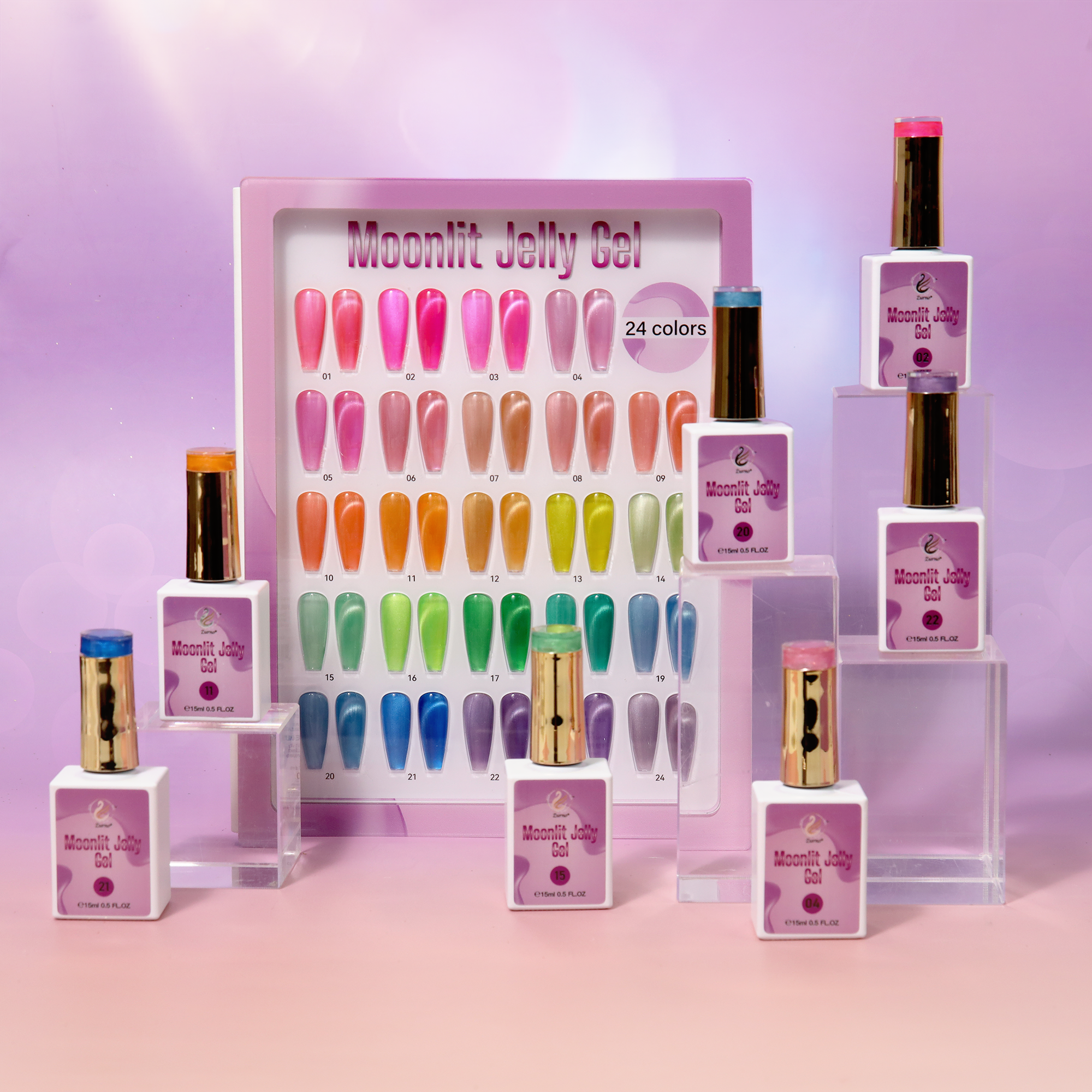 Moonlit Jelly Gel Collection 24 Colors