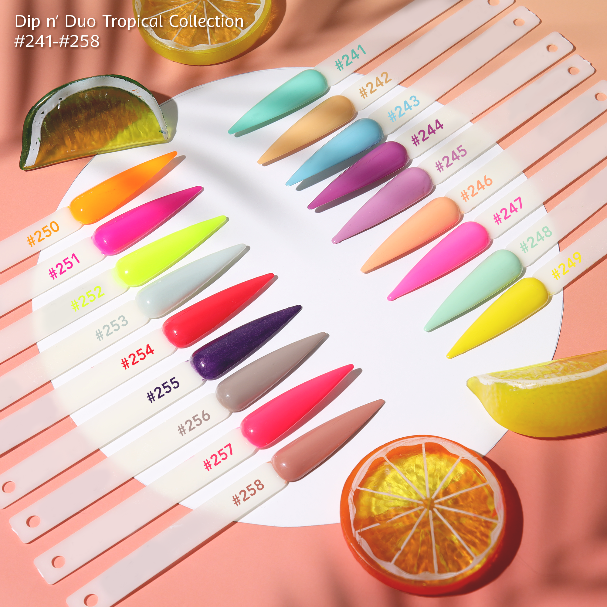 DIP n' DUO - 4-in-1 Matching - Color #241-#258 (Tropical Collection)