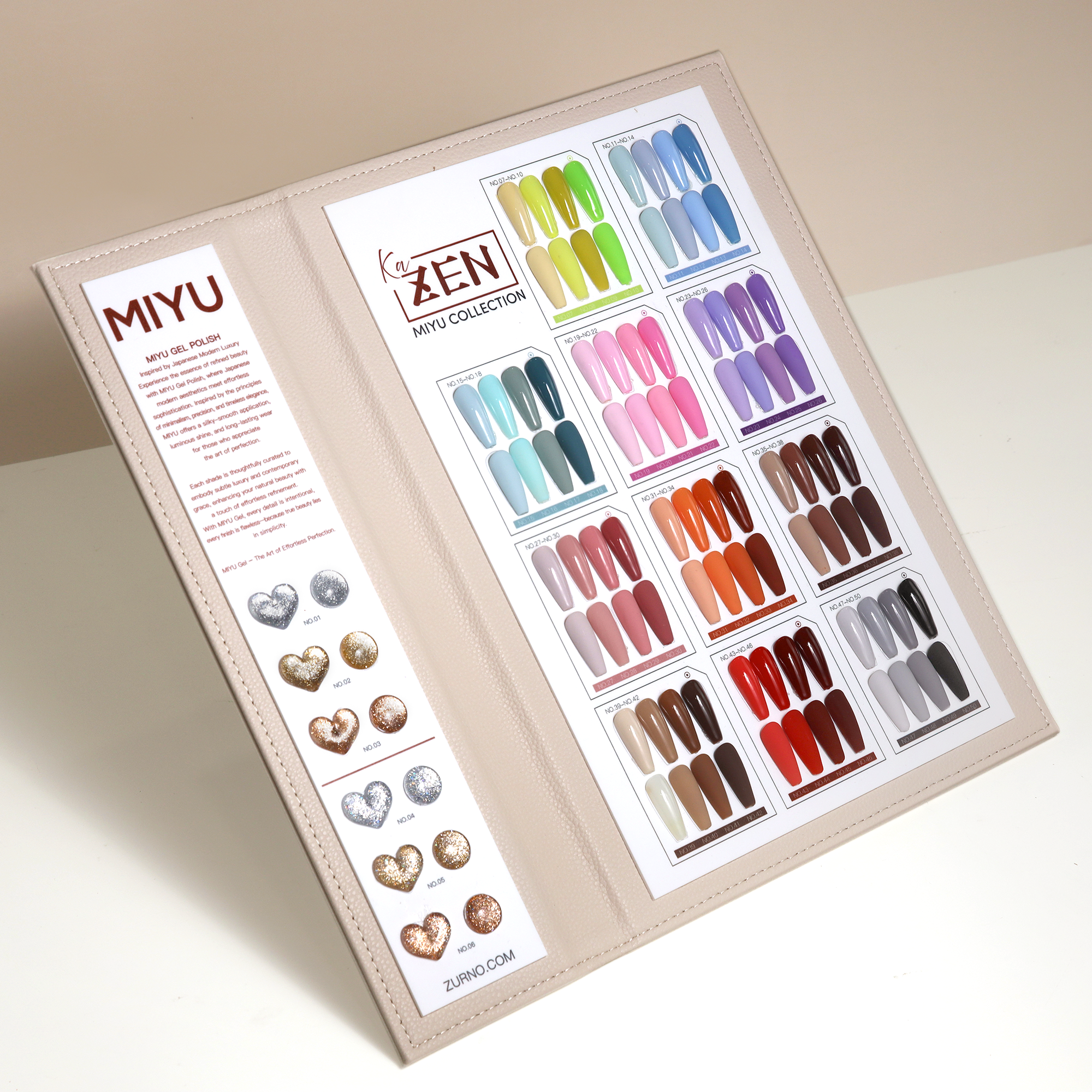 KaZEN | Miyu Gel Polish Collection (50 Colors) - Cream Edition